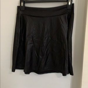 Faux leather skirt